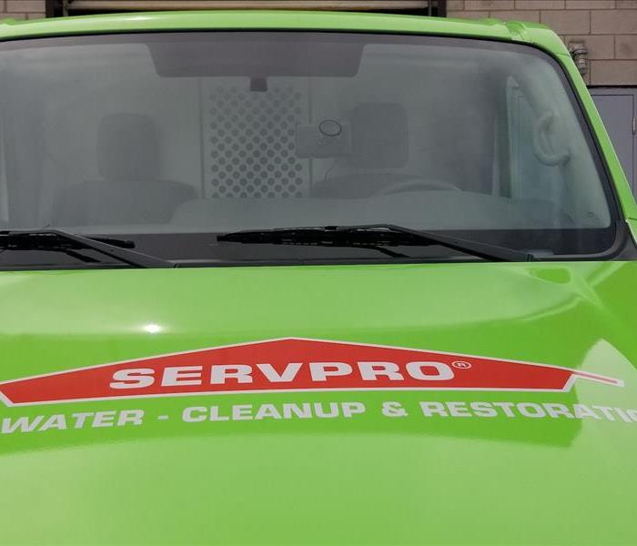 servpro logo on hood of truck