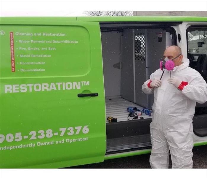 SERVPRO technicians in personal protective gear
